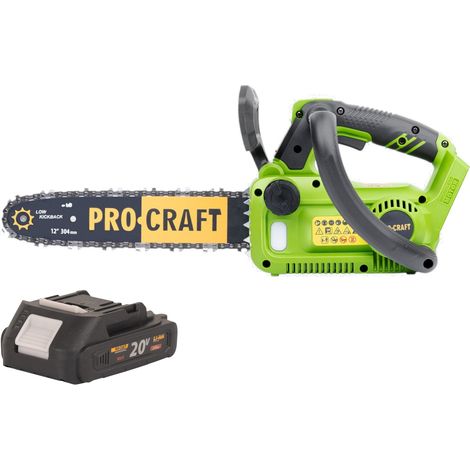 Procraft PKA42Libb Akku Kettensäge 20 V 304 mm Brushless + 1x Akku 2,0 Ah - ohne Ladegerät