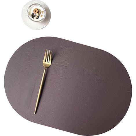 Sets de table ovales antidérapants, protège-plats, accessoires de cuisine, sets de table résistants à la chaleur pour usage domestique et commercial, Kajiabai (1/5)