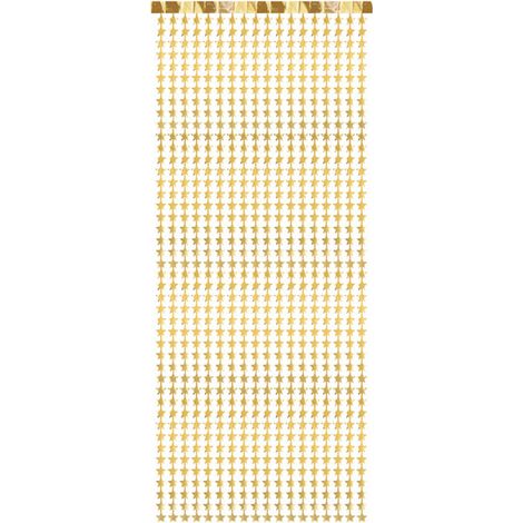 Cortina - Estrellas, dorada, 100x245 cm (1/4)