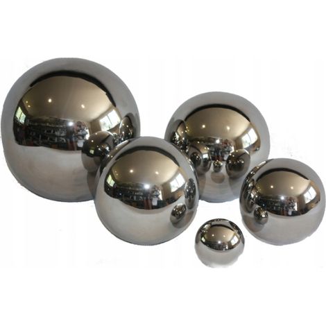 Boule décorative en céramique argentée de 9 cm