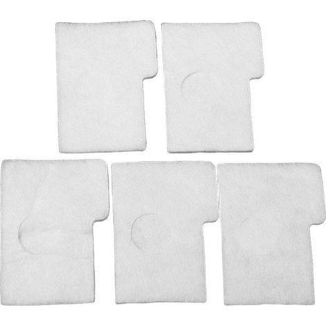 Compatible MS170 MS180 pour coton Compatible MS170 MS180 pour pour coton pour robuste, filtration pour efficace, compatible MS170 MS180, lot de 5, blanc (1/5)