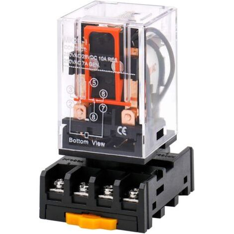 Utilisant le relais MK2P-I AC 220 V bobine DPDT 8 broches avec prise de terminal enfichable PYF83A (1/4)