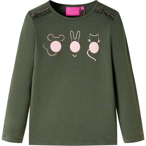 Teenpull – Kinder-Langarmshirt Khaki 104 (1/5)