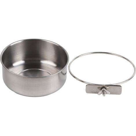 Toivize Bol en acier inoxydable pour nourriture et eau, mangeoire pour perroquets et perruches, accessoire pour cage à oiseaux (1/5)