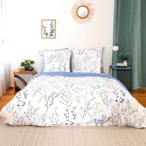 Parure de lit satin de coton FANILLE 240x220 cm (1/5)