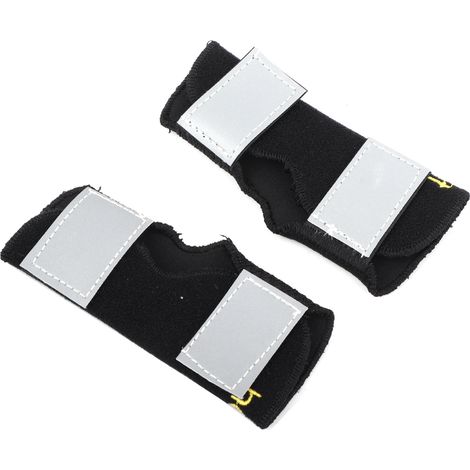 Kniebandage zum Schutz der Hundepfoten, Gelenkverband, Sicherheits-Knieschoner mit Reflektorstreifen, schwarz, Größe XS (1/5)