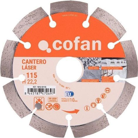Disco diamante cantero 115mm para corte preciso (1/5)