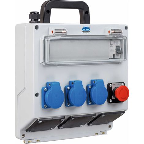COFFRET DE CHANTIER FIXO F1D 230V/16A/MAX 3,5kW 3 PRISES NF 2P+T + 1 PNT/16A/230V