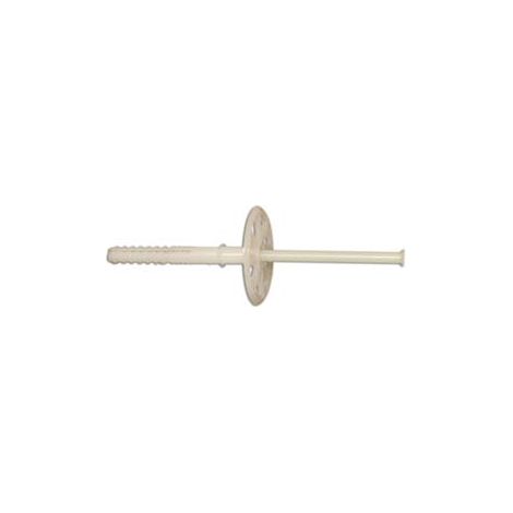 TASSELLO ESPANSIONE IN PE HD CON CHIODO BIANCO PER CAPPOTTO TERMICO- - ø mm.58x90h. - chiodo in nylon mm.90h. - 200 pezzi