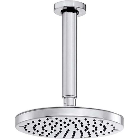 SOFFIONE LUSSO OKI Diametro 200 mm (20 cm) BRACCIO VERTICALE BOSSINI Cromato