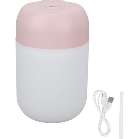 Mini humidificateur USB 260ml portable silencieux pour peau hydratée, rose, idéal voyage chambre bureau (1/5)