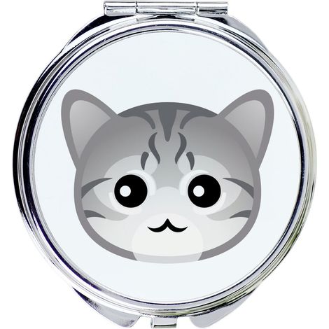 Gatto Mau Egiziano - specchietto tascabile per borsa di Art-Dog (1/5)