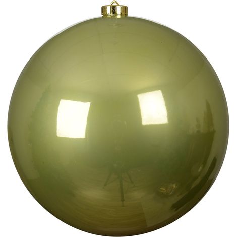 pallina di natale infrangibile smaltata D 20 cm verde pistacchio Peraga Christmas