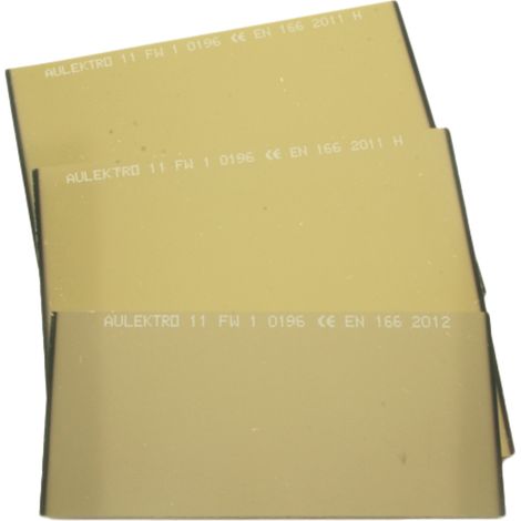 Vetro protettivo placcato oro 90x110x2,5 mm