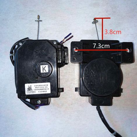 Actionneur de vidange XPQ-B et moteur de vanne de vidange pour machines à laver Midea.