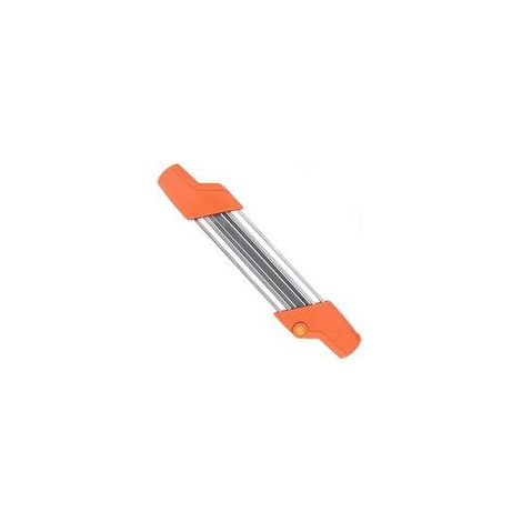 2-in-1 Easy File 3/8"/4,0 mm Kettensägen-Kettenschärfer, schnelles Kettensägen-Schärfset mit Griffen, passend für Chiansaw-Marken mit 3/8" Pitch (1/5)