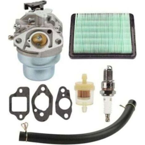 Carburador con junta de bujía, kit de filtro de aire, XU, combustible para Honda GCV160 GCV160A GCV160LA HRB216 HRS216 HRR216 HRT216 HRZ216- - (1/4)