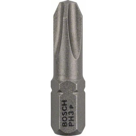 Bosch Schrauberbit Extra-Hart, PH 3, 25 mm, 25er-Pack