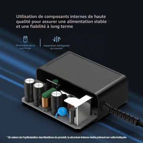 Adaptateur Secteur - 12 V 2.5 A - Connecteur DC 5.5 x 2.5 mm - Pour Routeur Et Équipement Réseau - 1 Pièce (1/3)