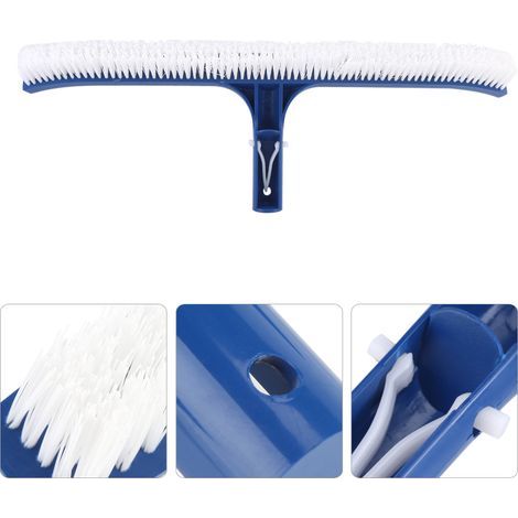 Brosse de piscine Brosse de piscine, nettoyage de natation robuste avec évier à longue rallonge pour étang à sol en béton (1/5)
