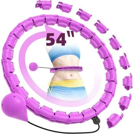 Smart Fitness Cerceau Hula Hoop pour Perte de Poids avec Picots de Massage et 28 pneus rglables pour couleurs multiples CERCLE (1/4)