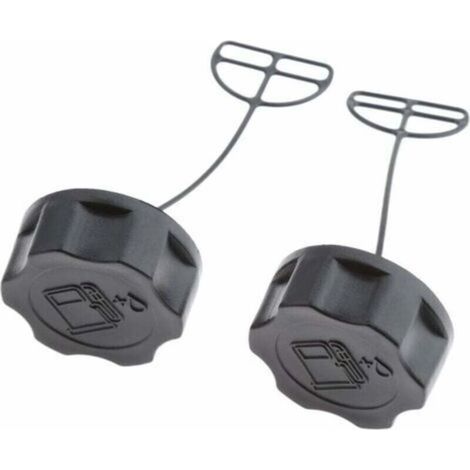 Bouchons de Réservoir de Carburant Bouchon d'Essence Carburant pour Tondeuse à Gazon,Débroussailleuse ,2pcs (1/4)