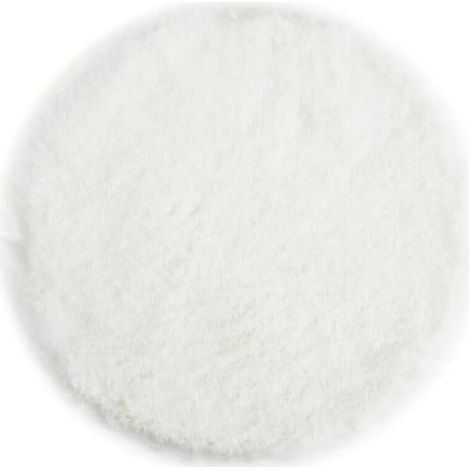 pair Blanc Coussin de Chaise Rond en Fausse Fourrure Douce et Moelleuse - Décoration de Salon Moderne - 40 x 40 cm