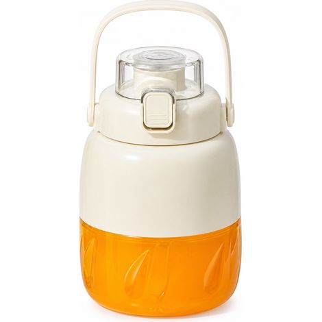 Blender Électrique Portable Blanc avec Poignée, Gobelet à Jus 800 ml, Capacité de Mixage 500 ml, 3,7 V (1/5)