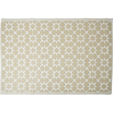 Tapis Déco Imprimé "Patio" 120x180cm Beige (1/5)