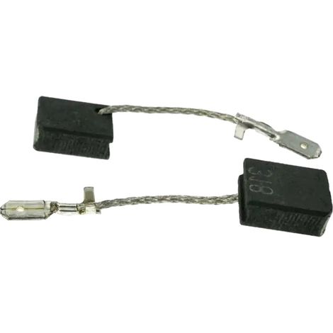 2x Trade-Shop Kohlebürsten Motorkohlen 6 x 12,5 x 15mm kompatibel mit Metabo WEP 15-125, WEP 15-150 Quick Winkelschleifer ersetzt 316055220 (1/4)