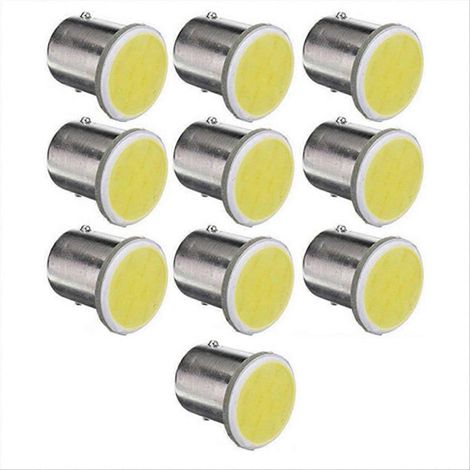 10 Stück 1156 BA15S P21W weiße LED-Lampen – Kfz-Positionsleuchten, weiße Lampe 12V (1/5)