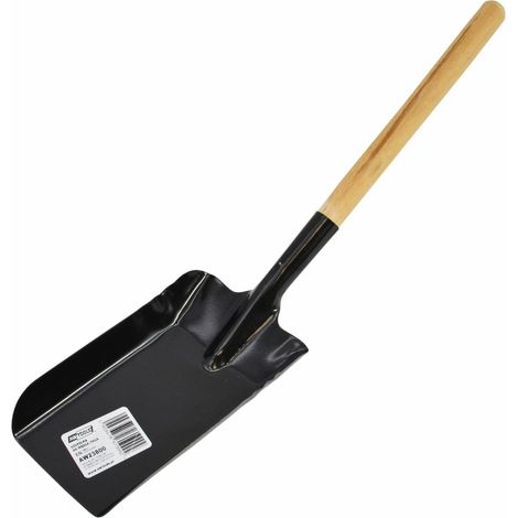 Pala de carbón awtools small coal shovel bordes altos madera (1/2)