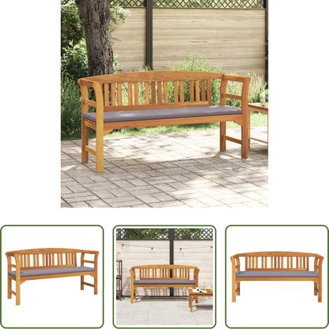 vidaXL Naturölfinish - Rosenbank Natur 157 x 46 x 82,5 cm Massivholz Akazie (1/5)