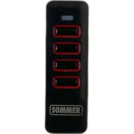Télécommande Sans Fil SOMMER Pearl SOMloq2 Vibe Twin 4018 4019 4018V000 4019V000 T – Commande Portail et Garage 1 Pièce, Noir (1/5)