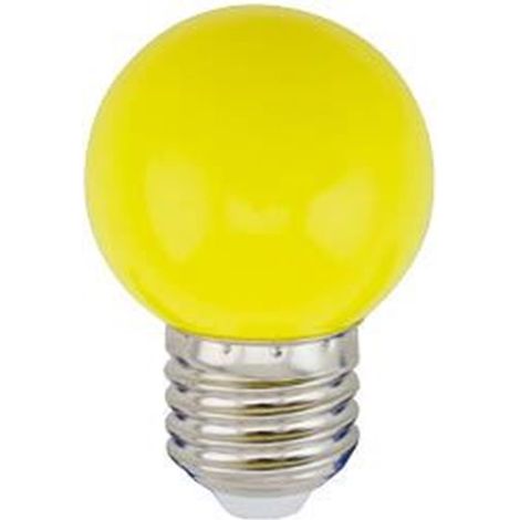 Ampoule LED sphérique 1W E27 Jaune