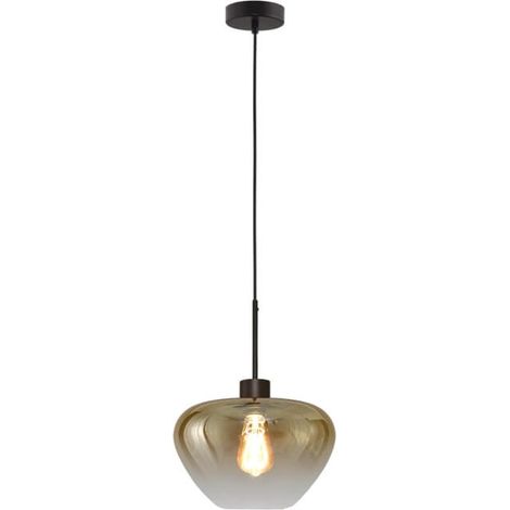 Suspension Genua noir avec verre doré Ø 29cm - 2970-05-05-29 (1/3)