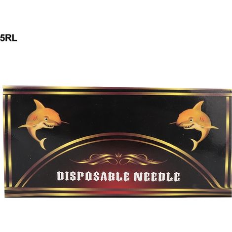 50 aiguilles de tatouage jetables stériles en acier inoxydable - Lot de 5RL pour fournitures de tatouage (1/5)