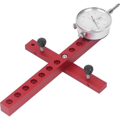 Calibrateur à cadran réglable pour scie circulaire de table, outil de correction du parallélisme de la lame de scie circulaire de table, outil de quincaillerie pour le travail du bois (type long) (1/5)