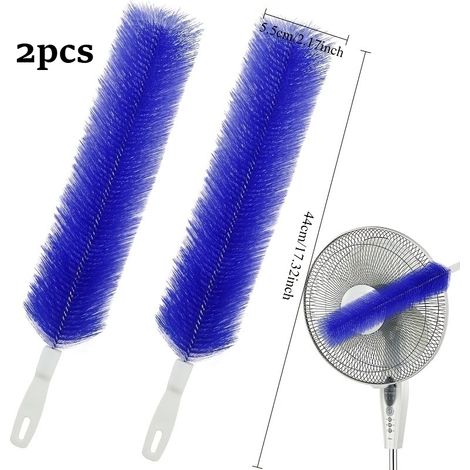 Lot de 2 brosses de nettoyage multifonctions – Outil de nettoyage pour ventilateurs électriques et climatiseurs (1/5)