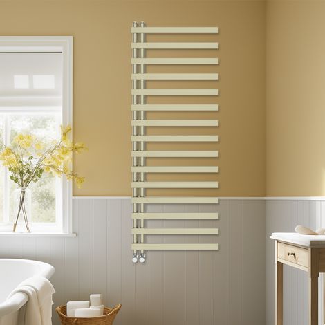 Designer Heated Towel Rail Radiator Bathroom Heating Warmer Rads 1600x600mm Brushed Brass (1/5)