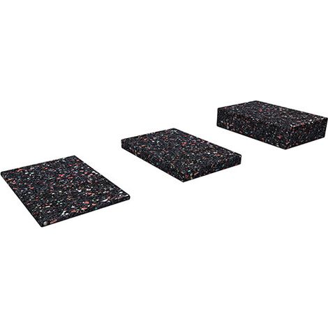 24 cales de réhausse caoutchouc FTA-UP 70 x 70 x 10 mm, protection idéale des lambourdes contre l'humidité - Fischer