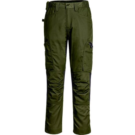Pantalon De Travail Wx2 Eco Stretch - 28 - Vert Olive - Portwest