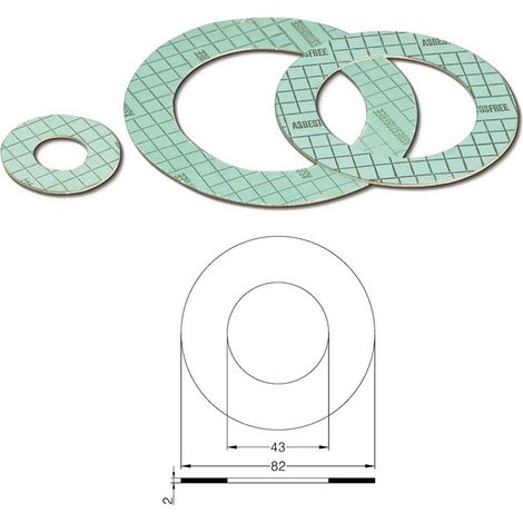 Guarnizione per flange PN 10/16 DN 32 asbestosfree mm.2 102700AV32