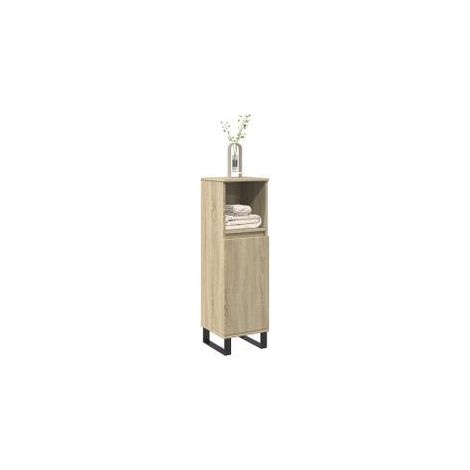 Armoire salle de bain chêne sonoma 30x30x100 (1/5)