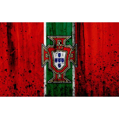 Papier peint panoramique Foot / Football - FPF Portugal - 130 cm x 81 cm (1/2)