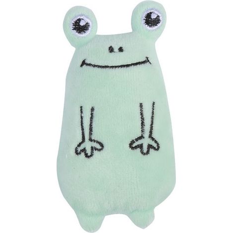 Jouet en peluche à l'herbe à chat pour chat Jouet à mâcher interactif amusant pour chaton Jouet à mâcher pour chat Grenouille (1/2)