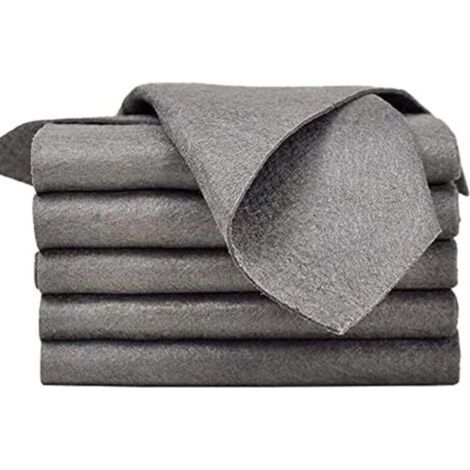 Chiffon de Nettoyage Magique épaissi,Chiffons De Nettoya ge en Microfibre Réutilisables sans Traces pour Cuisines,Chiffons nettoyage Forte absorption d'eau (5pcs) (1/5)