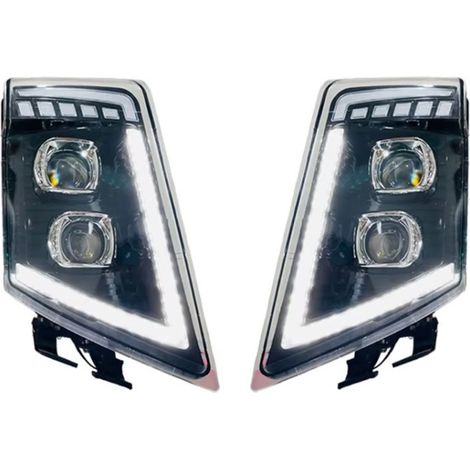 Комплект LED Фарове с DRL дневна светлина къси-дълги, мигач за камион Volvo FH13 FH16 FM460 FH500 - 24V