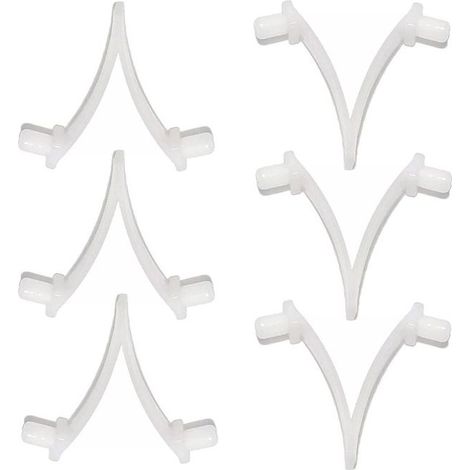 6 Pinces en V, Plastique, Compatible Écumoire, Rateau, Brosse, Nettoyage Piscine (1/4)