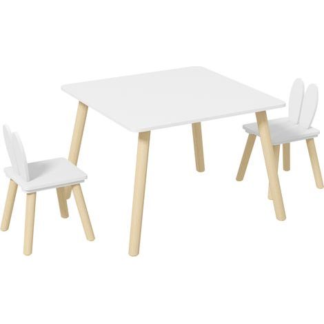 3 pièces : table, chaise, tout-petits, bureau, 2 chaises, dossier d’oreille en lapin, pour la crèche, la salle de jeux (1/5)